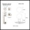 Product Specs for EM4716BL Transitional Heritage Sectional Entry Set with Bristol Crystal Knob