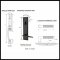Product Specs for EM4815LSHA Apollo Entry Set with L-Square Hammered Lever