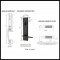 Product Specs for EM4815LSKN Apollo Entry Set with L-Square Knurled Lever