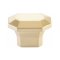 Emtek #86613 Hollywood Regency Collection, Riviera Rectangular Cabinet Knob, Satin Brass (US4) Finish
