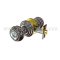 Emtek 5100RK Keyed In Knob with Rope Knob, Entry US26