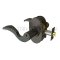 Emtek #8 Rosette with Cortina Lever Entry Function in US10B
