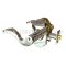 Emtek #8 Rosette with Cortina Lever Entry Function in US14