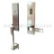 Emtek 4818BRL Contemporary Brass Davos Tubular Entry Set with Breslin Lever