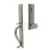 Jefferson Door Lock with Lowell Crystal Knob in Satin Nickel finish