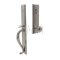 Jefferson Door Lock with Providence Brass Knob in Satin Nickel finish