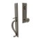 Jefferson Door Knobs Locks with Rope Brass Knob in Pewter Finish 