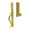 Jefferson Door Knobs Locks with Rope Brass Knob  in Polished Brass- Lifetime Finish