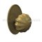 Emtek Melon Door Knob, Classic Brass, Oval Rosette, French Antique (US7) Finish