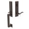 Wilshire Door Lock in Oil Rubbed Bronze Finish with Elan Brass Lever
