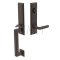 Wilshire Door Lock in Oil Rubbed Bronze Finish with Milano Brass Lever