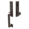 Wilshire Door Lock in Oil Rubbed Bronze Finish with Providence Brass Knob