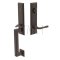 Wilshire Door Lock in Oil Rubbed Bronze Finish with Santa Fe Brass Lever
