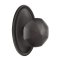 Emtek Octagon Knob, Lost Wax Cast Bronze Handleset, #14 Rosette, Flat Black Bronze (FB)
