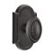 Emtek Parma Knob, Lost Wax Cast Bronze Handleset, #11 Rosette, Flat Black Bronze (FB)