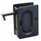 Emtek Pocket Door Lock in Medium Bronze Finish - Open