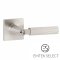 Emtek #5122 Select Key In Levers, Square Rosette, L-Square, Mix-Match Style & Finish, Sample