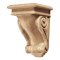 Hafele Wooden Corbel, Scroll Collection, 9" x 5-3/4" x 6-1/16", Red Oak finish