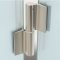 Assa Abloy HYD-HINGE Hydraulic Hinge for Glass Doors, Glass to Glass Mount,  Stainless Steel Finish