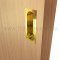 Application of Ives 222 Flush Pull, Cast Brass - (US3)