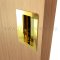 Ives Decorative Cabinet Pull Installed in a Door Cabinet - US3 Finish