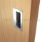 Ives Decorative Rectangle Cabinet Pull Installed in a Door Cabinet - US26D Finish