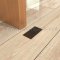 Ives Dust Proof Door Strike Installed on the Floor - US10B Finish