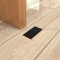 Ives Dust Proof Door Strike Installed on the Floor - US19Finish