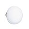 Ice White Porcelain Knob in Pewter Finish
