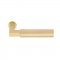 L-Square Faceted Lever in Satin Brass