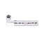 L-Square Hammered Lever in Polished Chrome