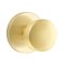 Emtek Laurent Door Knob, Modern Designer Brass, Disk Rosette, Satin Brass (US4) Finish