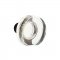 Modern Disc Crystal Knob in Oil Rubbed Bronze