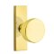 Emtek Laurent Door Knob, Modern Designer Brass, Stretto, Unlacquered Brass (US3NL) Finish