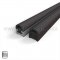 NGP 136S Meeting Stile, Mortised Aluminum Track with .25" Silicone Bulb Seal