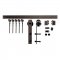 Hager 9457 Barn Door Set Components