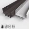 Pemko #2170 Door Shoe Sweep, U Shaped Vinyl with .56" Notched Triple Fin Seal