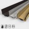 Pemko #222 Door Shoe Sweep, U Shaped 1.75" Aluminum for Metal Doors with .25"  Rubber Seal