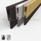 Pemko #29326 Door Sweep, .875" Aluminum with Snap-On Cover and .625" Nylon Brush