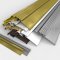 Aluminum and Bronze Interlocking Threshold With J Hooks