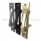 Pocket Door Pull in Black, Brass and Polished Chrome Finish