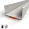Zero #111FS Door Shoe, Aluminum U-Shape with Fire Stop Insert