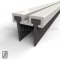 MS Meeting Stile, Mortised Track with Double Neoprene Lips