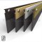Zero #339W-MS Meeting Stile, Aluminum or Bronze Casing with 1.5" Neoprene Seal