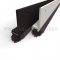 Zero #98 Door Sweep, 1" Aluminum Casing with Angled Polypropylene Brush For .5" Gap