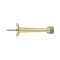 Deltana 3-1/16" Baseboard Door Stopper, Polished Brass/US3 