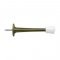 Door Stop, Deltana 3" Baseboard Door Bumper, Zinc Die-Cast