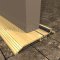 Pemko 253x226FG Gold Anodized with Pile Brush Seal