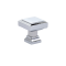 Cabinet Square knob in a polished chrome finish