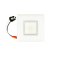 Topaz 4" Performance LED Recessed Retrofit Downlight, 7 Watt, CCT Selectable, 90 CRI, Square Baffle Trim